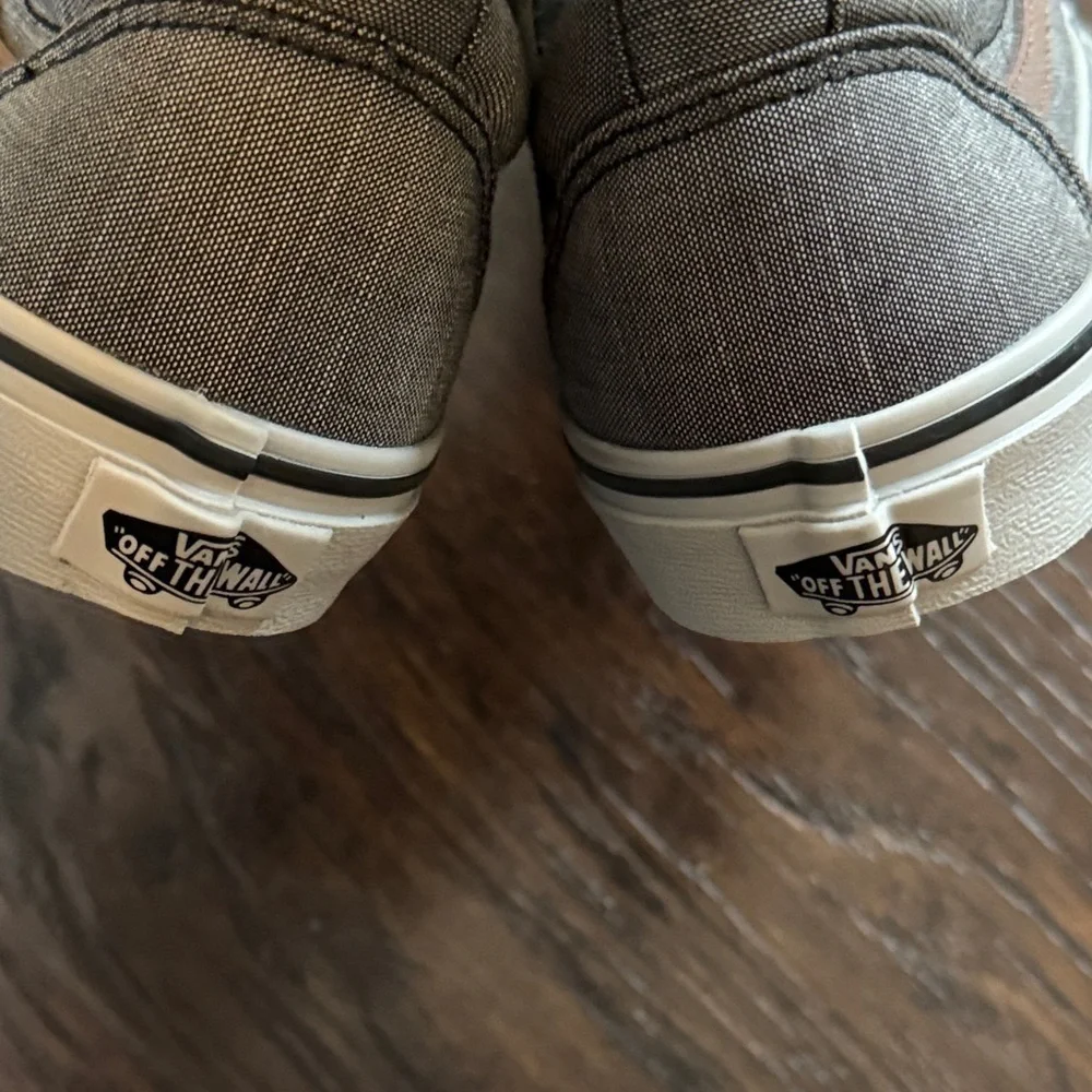 Vans Gray and Brown Kids Sneakers, New Without Tags